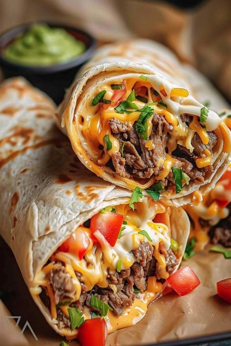 Shawarma burrito fusion wrap