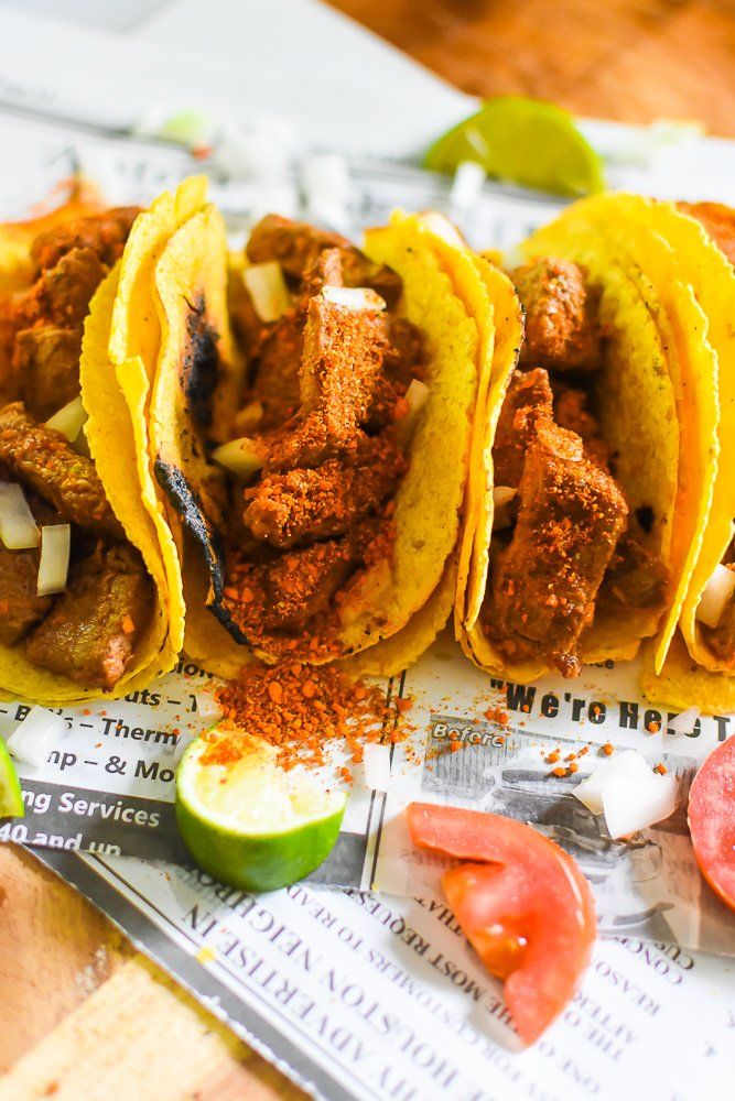 Suya yam tacos